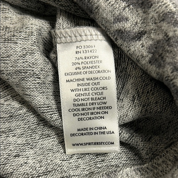 Gray Leopard Print Long Sleeve Top NWOT - Picture 4 of 4